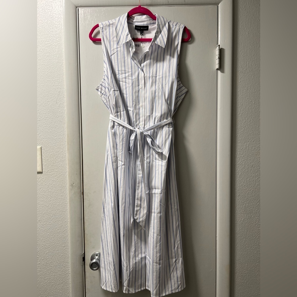 Lane Bryant button up sleeveless dress